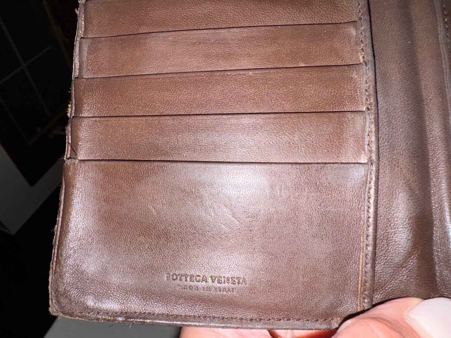 Bottega Veneta Dark Brown Wallet